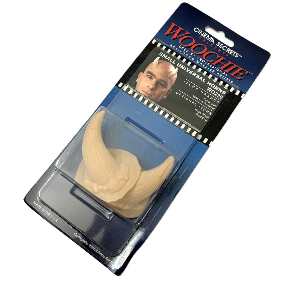 Cinema Secrets Woochie Small Universal Horns Latex Appliance NWT NOS